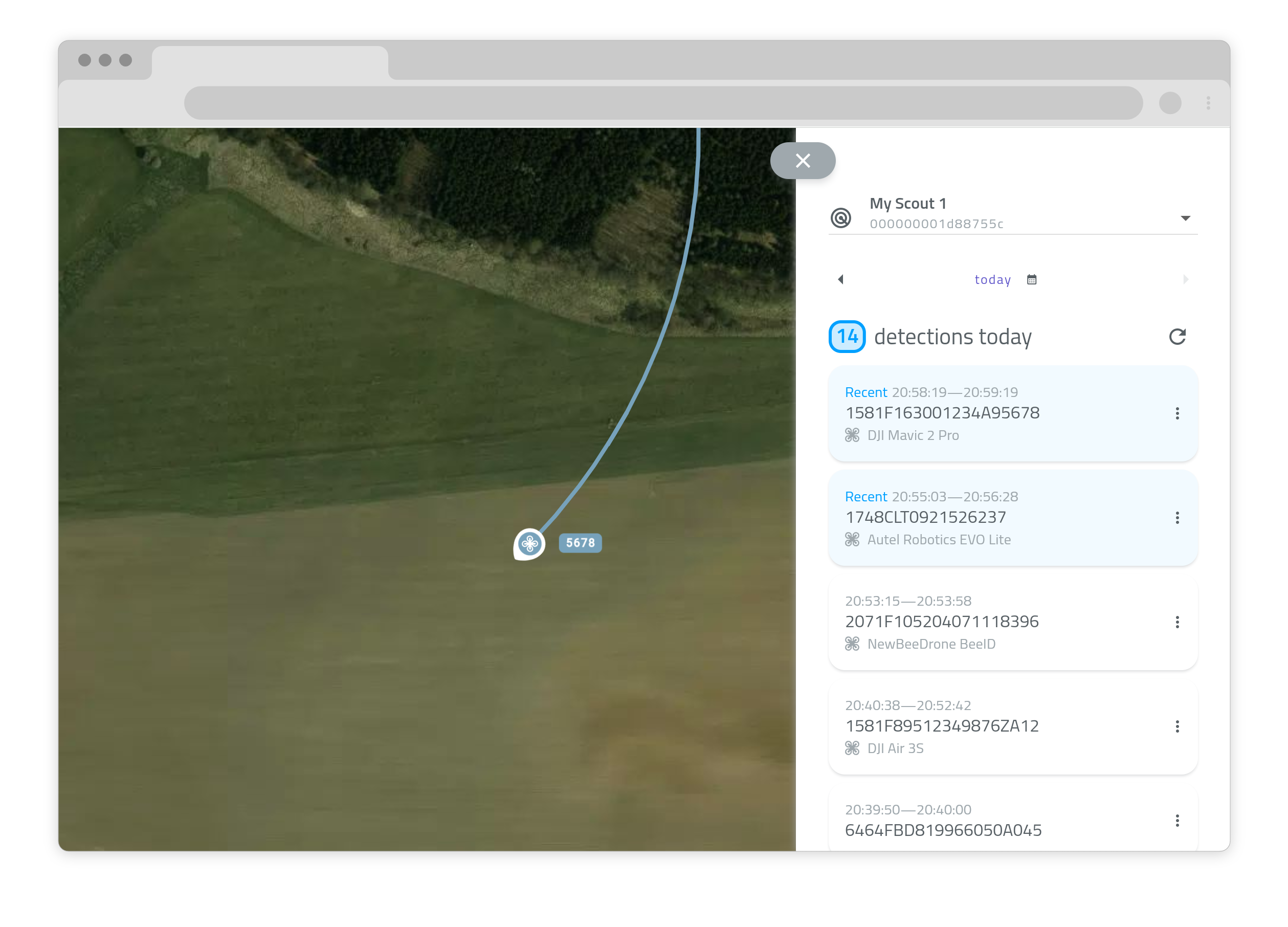 App Detections List