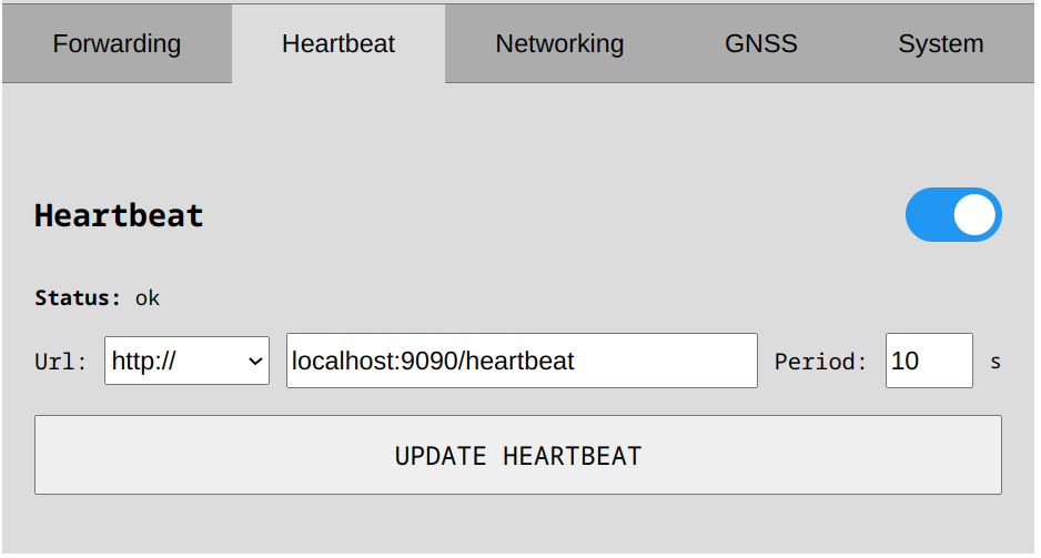 Scout Heartbeat configuration